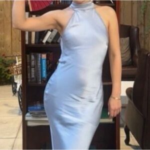 Meshki Sky Blue Halter Top